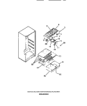 INTERIOR FOOD COMPARTMENT Diagram and Parts List for FPD18TCH0  Frigidaire Refrigerator
