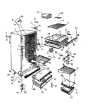 CABINET, SHELVES, DIVIDER Diagram and Parts List for RT196GCW3  Frigidaire Refrigerator