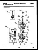 TRANSMISSION PARTS Diagram and Parts List for LCG731LL1  Frigidaire Washer Dryer Combo