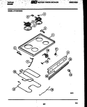 COOKTOP AND BROILER PARTS Diagram and Parts List for 37-1039-00-04  Tappan Range