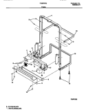FRAME Diagram and Parts List for FDB874RCB0  Frigidaire Dishwasher