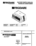 COVER Diagram and Parts List for FAB067W7B1  Frigidaire Air Conditioner