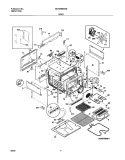 BODY Diagram and Parts List for GLED388ASD  Frigidaire Range
