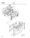 DOOR Diagram and Parts List for FED367AQF  Frigidaire Range