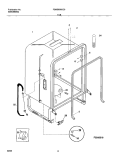 TUB Diagram and Parts List for FDBS956CC0  Frigidaire Dishwasher