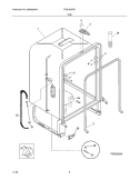 TUB Diagram and Parts List for FDB1050REC5  Frigidaire Dishwasher