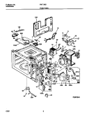 FUNCTIONAL Diagram and Parts List for FMT139E1W0  Frigidaire Microwave