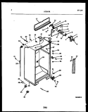 CABINET PARTS Diagram and Parts List for RT21F5YX3A  Gibson Refrigerator