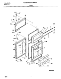 DOOR Diagram and Parts List for FRT18NNGD0  Frigidaire Refrigerator