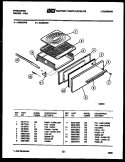 BROILER DRAWER PARTS Diagram and Parts List for GG26CW3  Frigidaire Range