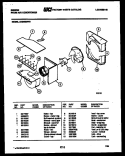 AIR HANDLING PARTS Diagram and Parts List for AK24E6RVB  Gibson Air Conditioner