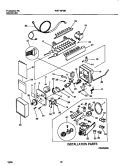 ICE MAKER Diagram and Parts List for WRT18FGBW1  Frigidaire Refrigerator