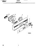 CONTROL PANEL Diagram and Parts List for GDP635RHR0  Gibson Dishwasher