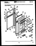 DOOR PARTS Diagram and Parts List for FPCE21TNH2  Frigidaire Refrigerator