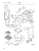 BODY Diagram and Parts List for FEFL68GMC  Frigidaire Range