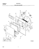 FRONT Diagram and Parts List for CRGR5700AS2  Frigidaire Dryer
