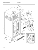 CABINET Diagram and Parts List for PHT189WHSM3  Frigidaire Refrigerator
