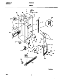 CABINET Diagram and Parts List for FRS22WNCD5  Frigidaire Refrigerator