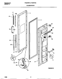 FREEZER DOOR Diagram and Parts List for F45WP26CW0  Frigidaire Refrigerator