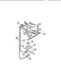 BURNERS Diagram and Parts List for CGC3M2DXE  Gibson Range