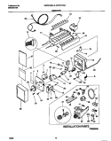 ICE MAKER Diagram and Parts List for WRT21FGAD4  Frigidaire Refrigerator
