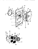 CABINET, TOP PANEL, DOOR BASE Diagram and Parts List for GDD15A1D5  Frigidaire Dryer