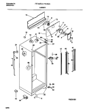CABINET Diagram and Parts List for F44J18CCD0  Frigidaire Refrigerator