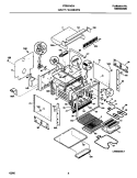 BODY Diagram and Parts List for FEB374CHBB  Frigidaire Wall Oven