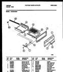 BROILER DRAWER PARTS Diagram and Parts List for 30-2549-00-07  Tappan Range