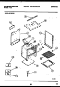 BODY PARTS Diagram and Parts List for GF620ND4  Frigidaire Range