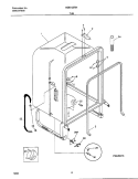 TUB Diagram and Parts List for MDB125RHD1  Frigidaire Dishwasher