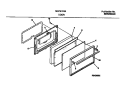 DOOR Diagram and Parts List for MGF311SBDB  Frigidaire Range