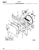 FRONT PANEL / LINT FILTER Diagram and Parts List for FDE847GET0  Frigidaire Dryer