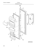 Part Location Diagram of 241837281 Frigidaire Display DOOR-REFR