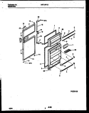 DOOR PARTS Diagram and Parts List for MRT19PNBD1  Frigidaire Refrigerator