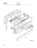 BACKGUARD Diagram and Parts List for GEF305PJSB  Gibson Range