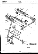 BURNER PARTS Diagram and Parts List for 32-1009-23-09  Tappan Range