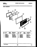 DOOR PARTS Diagram and Parts List for CGC3M4WXD  Gibson Range
