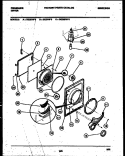 DOOR PARTS Diagram and Parts List for DEDMFW3  Frigidaire Dryer