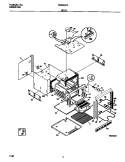 BODY Diagram and Parts List for FEB500CEBC  Frigidaire Wall Oven