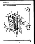 DOOR PARTS Diagram and Parts List for MFU21M3AW1  Frigidaire Freezer