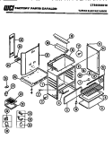 BODY Diagram and Parts List for 37-1042-23-05  Tappan Range
