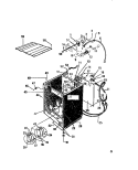 CABINET, HOSES Diagram and Parts List for LT250EXF2  Frigidaire Washer