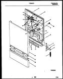 DOOR PARTS Diagram and Parts List for FDB663RBB0  Frigidaire Dishwasher