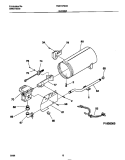 BURNER Diagram and Parts List for FSG747GCS0  Frigidaire Dryer