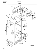 CABINET Diagram and Parts List for MRT21BRCW0  Uni Refrigerator