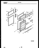 DOOR PARTS Diagram and Parts List for WRT18CVAW1  Frigidaire Refrigerator