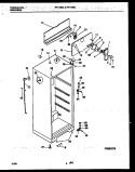 CABINET PARTS Diagram and Parts List for RT173MCW2  Frigidaire Refrigerator