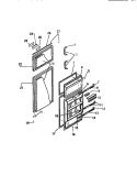 DOOR Diagram and Parts List for TMI210AN1F  Kelvinator Refrigerator