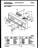 CONSOLE AND CONTROL PARTS Diagram and Parts List for WDB662RBR0  Frigidaire Dishwasher